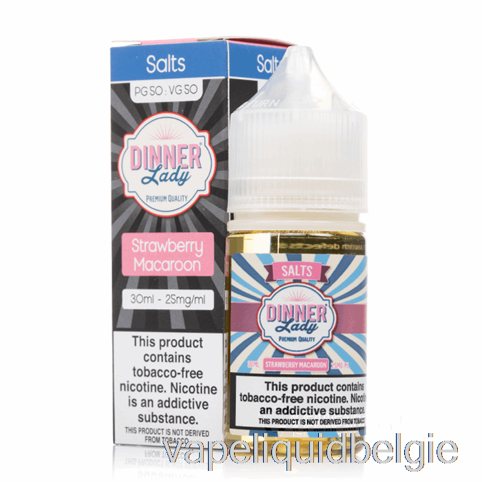 Vape Vloeibare Aardbei-makaronzouten - Vape Dinner Lady E-liquid - 30ml 25mg